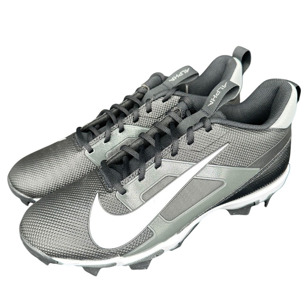 Nike Alpha Men's Black White Football‎ Cleats Size 10.5 FN0028-001